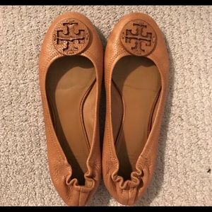 Tan Reva Tory Burch flats